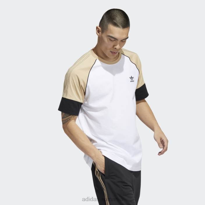 Adidas tricou alb sst adidas bărbați alb/bej/negru 2JBN15135