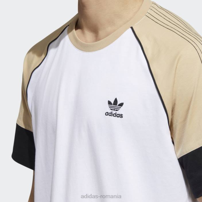 Adidas tricou alb sst adidas bărbați alb/bej/negru 2JBN15135