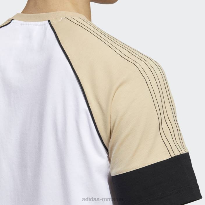 Adidas tricou alb sst adidas bărbați alb/bej/negru 2JBN15135