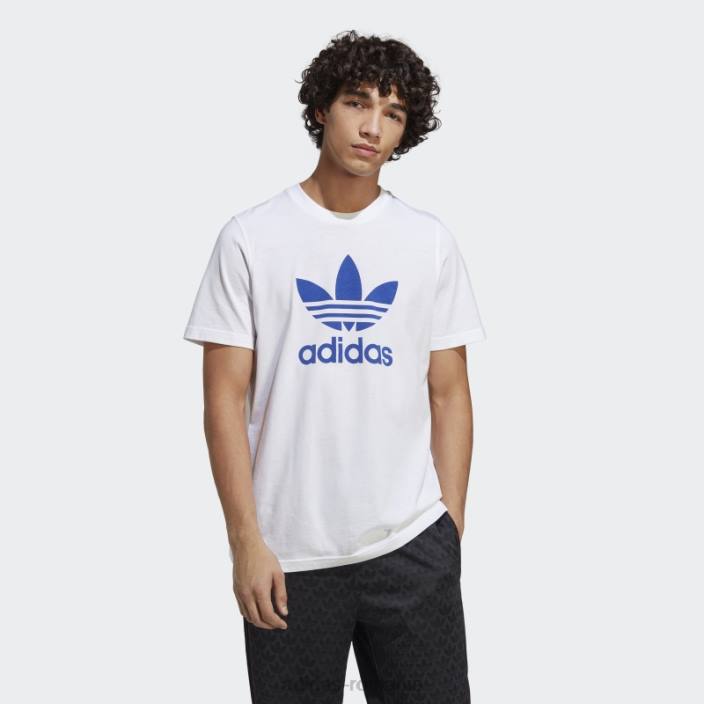 Adidas tricou albastru trifoil adicolor classics bărbați alb/albastru 2JBN6274