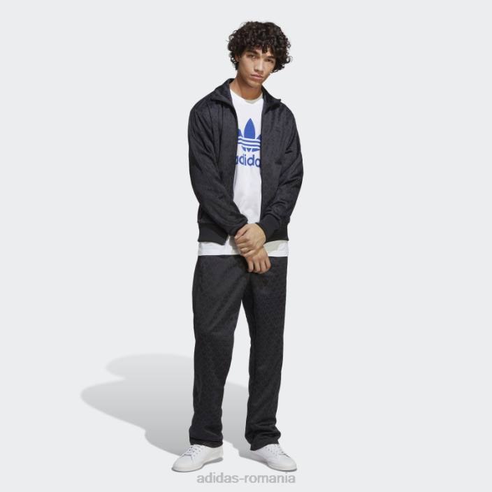 Adidas tricou albastru trifoil adicolor classics bărbați alb/albastru 2JBN6274
