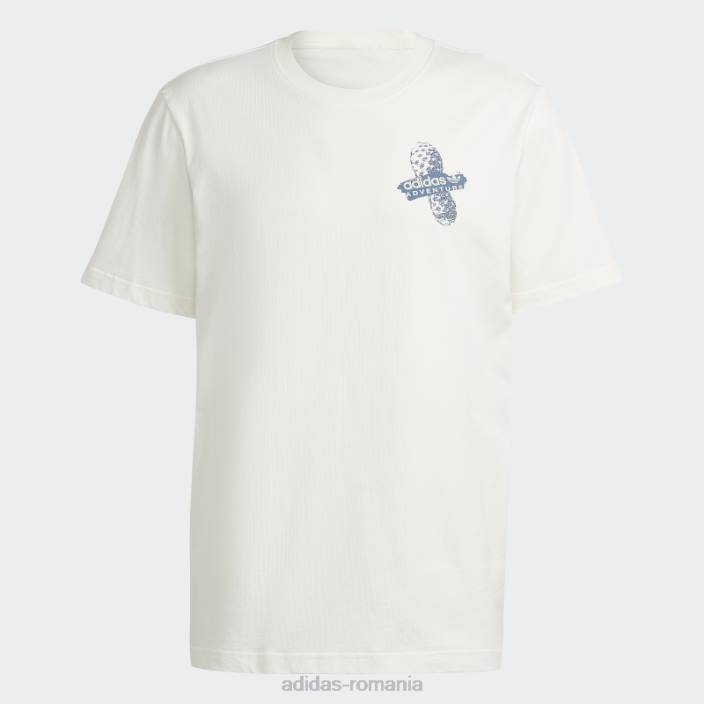 Adidas tricou aventură alb fierbinte bărbați alb 2JBN14851