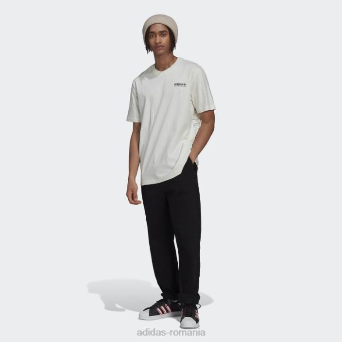 Adidas tricou aventura munte spate alb fierbinte bărbați alb 2JBN14890