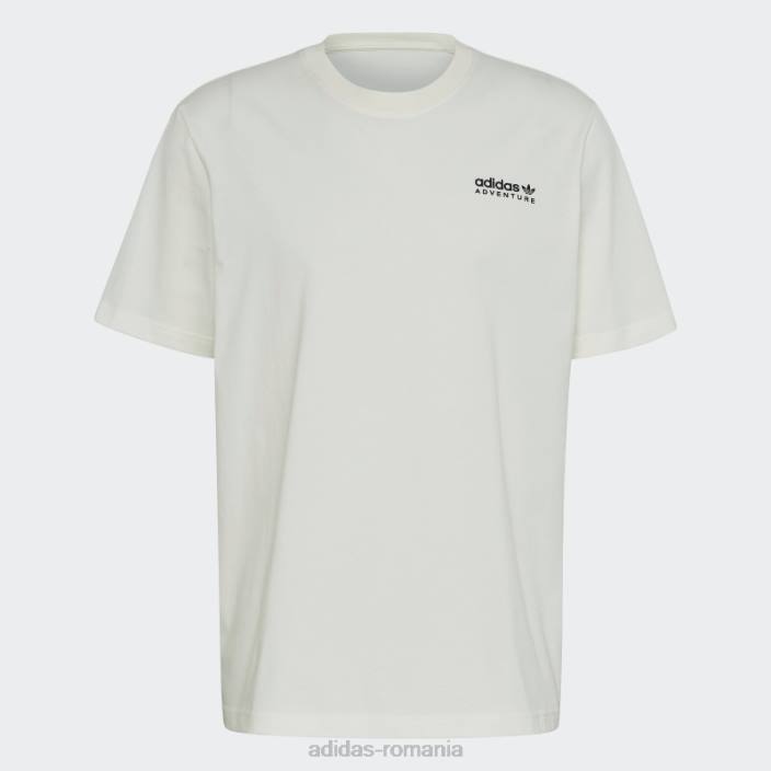 Adidas tricou aventura munte spate alb fierbinte bărbați alb 2JBN14890