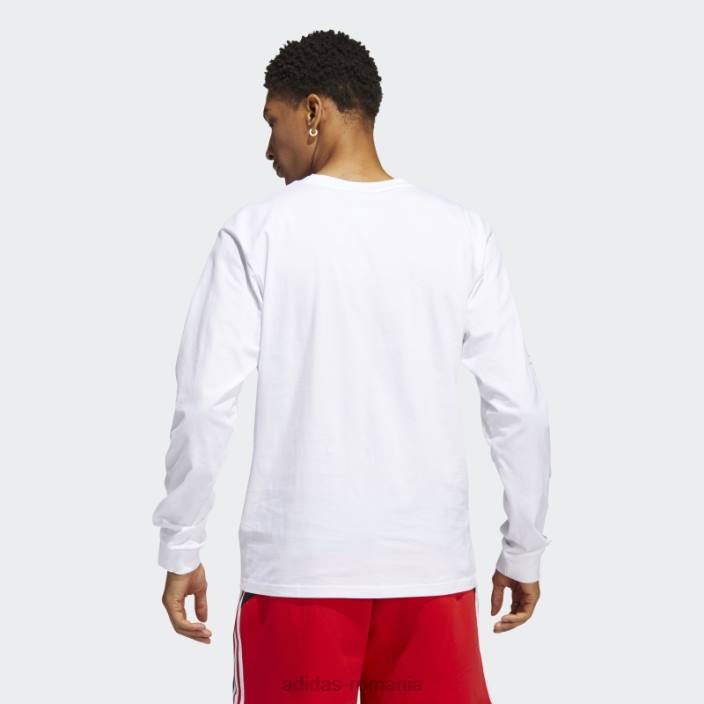 Adidas tricou b-ball photo alb adidas bărbați alb/multicolor 2JBN15066