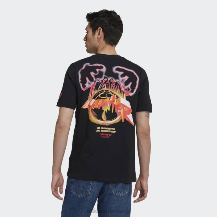 Adidas tricou black hot x paris baschet carpenter bărbați negru 2JBN15094