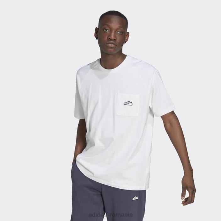 Adidas tricou brodat alb bărbați alb 2JBN7519