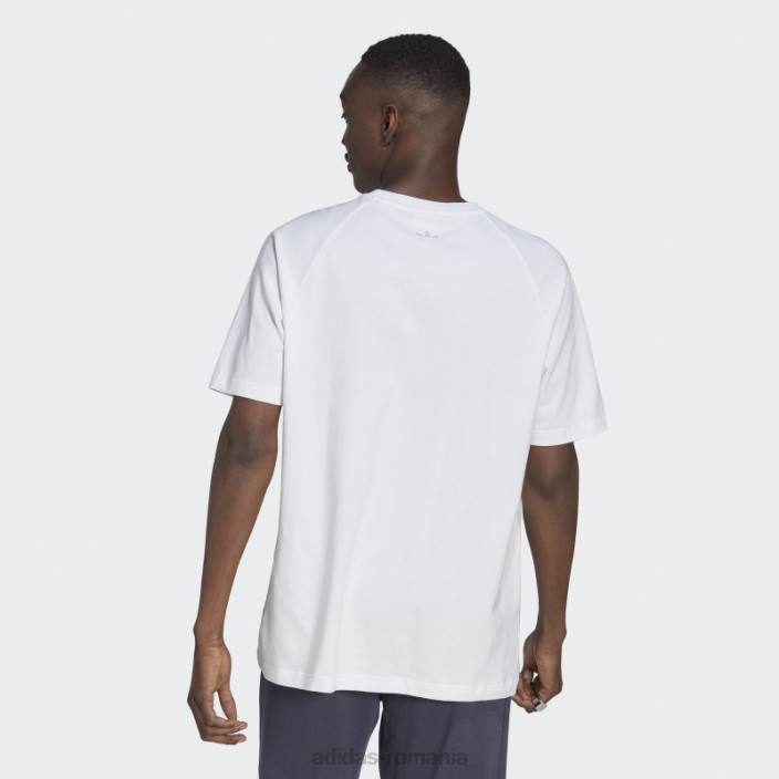 Adidas tricou brodat alb bărbați alb 2JBN7519