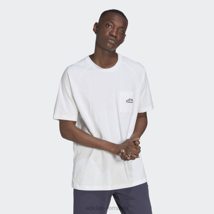 Adidas tricou brodat alb bărbați alb 2JBN7519