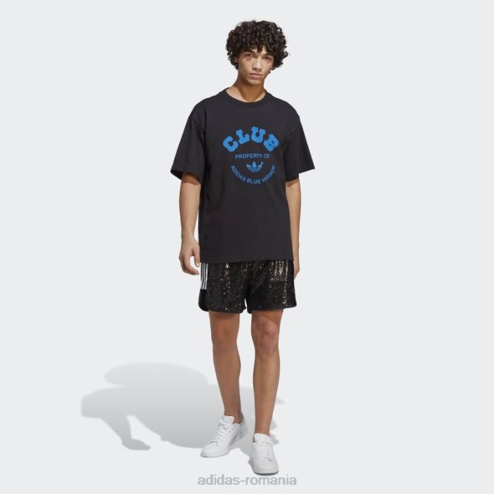 Adidas tricou club negru albastru bărbați negru 2JBN14524