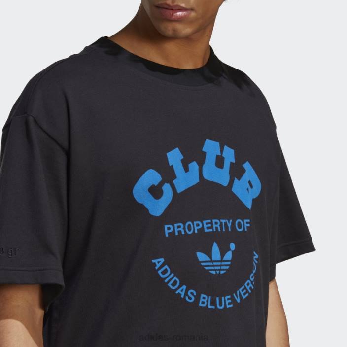Adidas tricou club negru albastru bărbați negru 2JBN14524