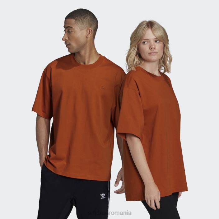 Adidas tricou craft ocru adicolor trefoil (neutru de gen) bărbați ocru artizanal 2JBN15311