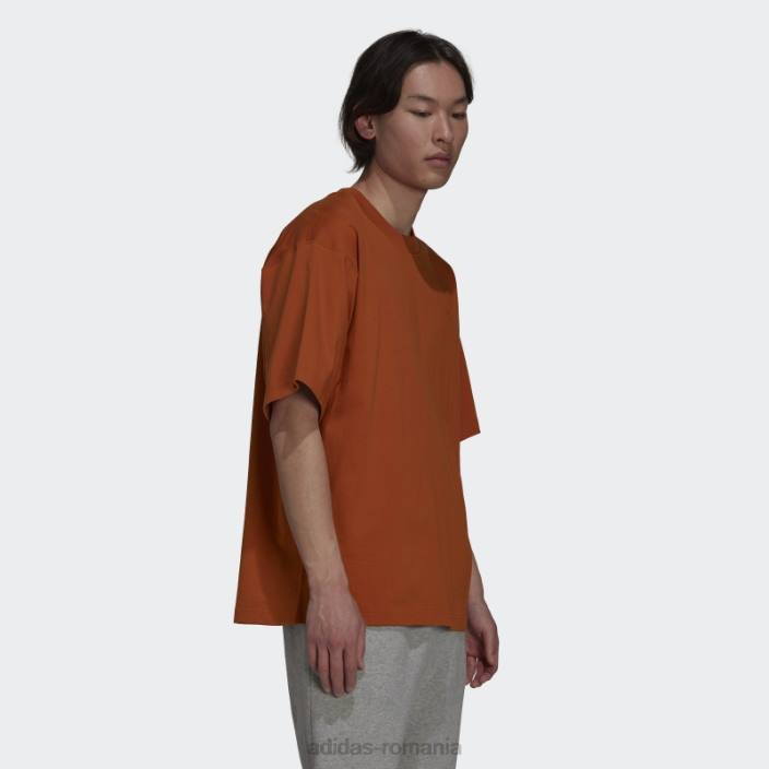 Adidas tricou craft ocru adicolor trefoil (neutru de gen) bărbați ocru artizanal 2JBN15311