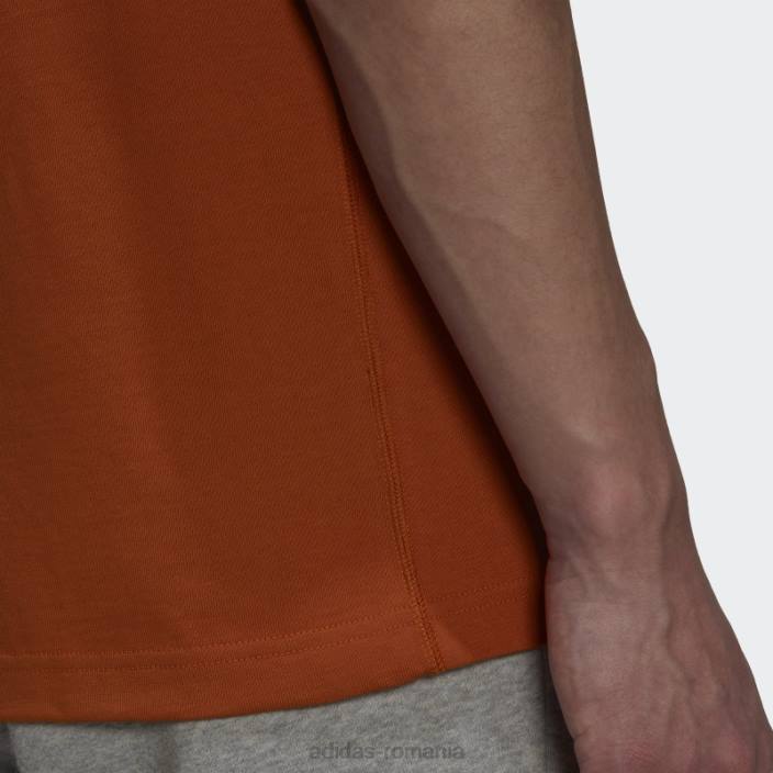 Adidas tricou craft ocru adicolor trefoil (neutru de gen) bărbați ocru artizanal 2JBN15311