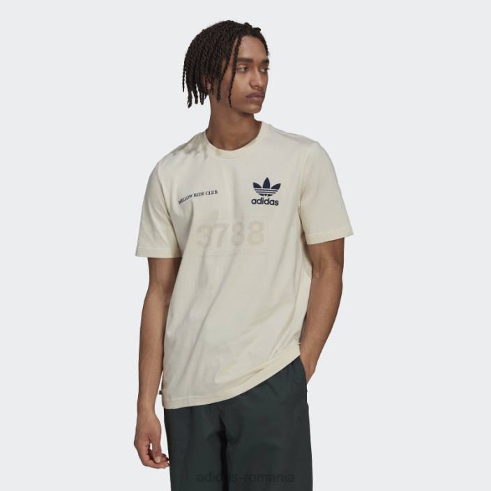 Adidas tricou cu grafică mellow ride club alb bărbați alb 2JBN14648