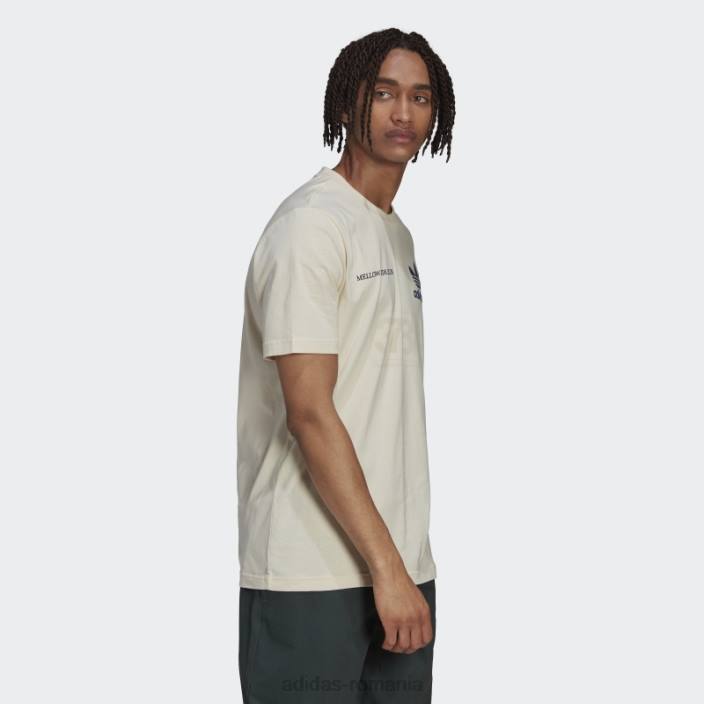 Adidas tricou cu grafică mellow ride club alb bărbați alb 2JBN14648