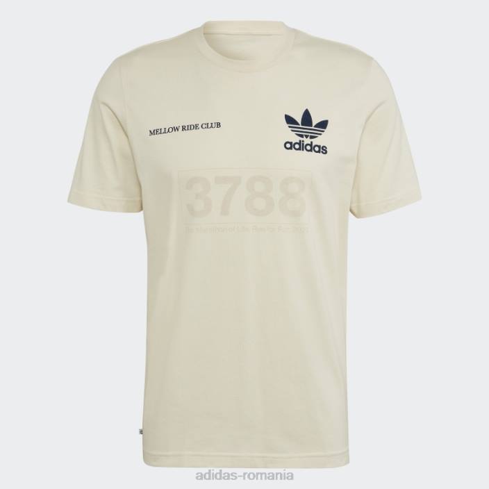 Adidas tricou cu grafică mellow ride club alb bărbați alb 2JBN14648