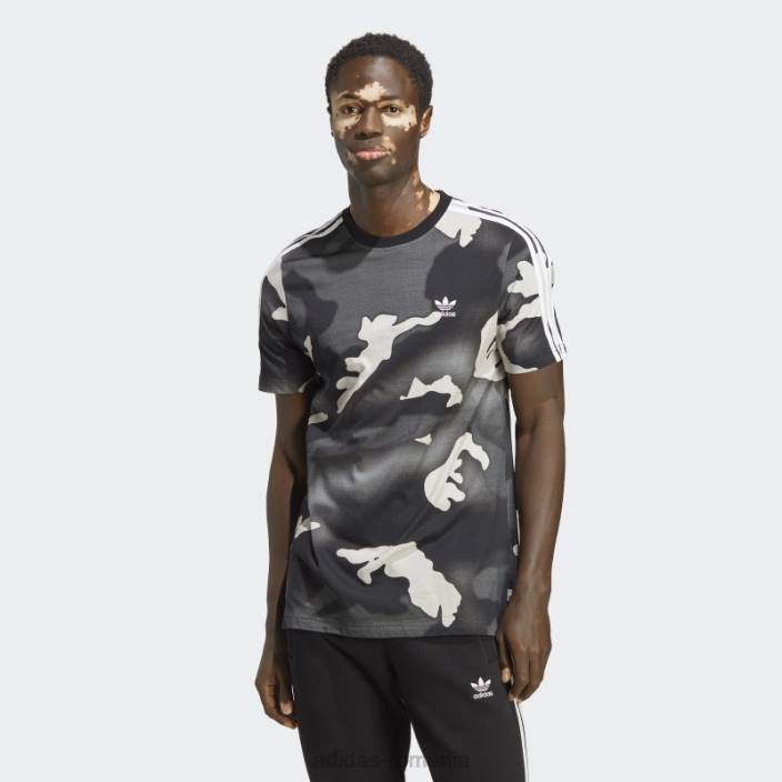 Adidas tricou cu imprimeu camo cu grafic negru bărbați negru 2JBN13337
