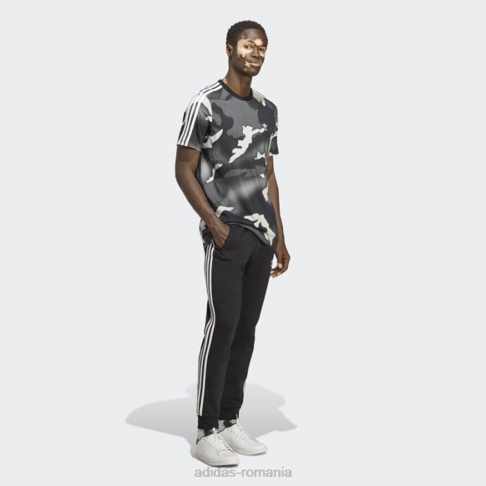 Adidas tricou cu imprimeu camo cu grafic negru bărbați negru 2JBN13337