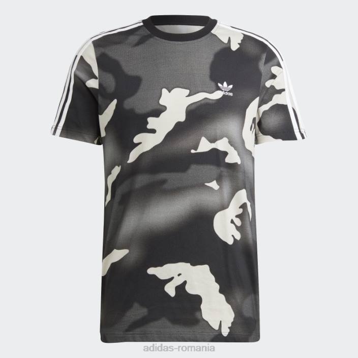 Adidas tricou cu imprimeu camo cu grafic negru bărbați negru 2JBN13337
