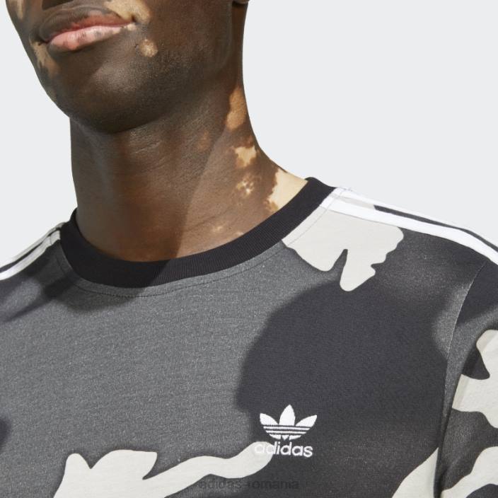 Adidas tricou cu imprimeu camo cu grafic negru bărbați negru 2JBN13337