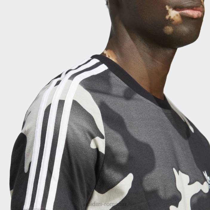 Adidas tricou cu imprimeu camo cu grafic negru bărbați negru 2JBN13337