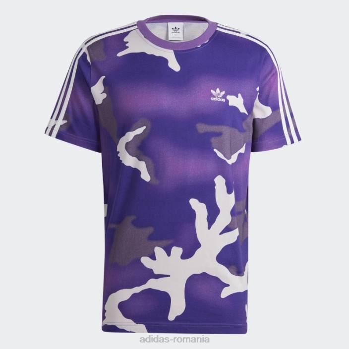 Adidas tricou cu imprimeu camo cu grafică violet bărbați Violet 2JBN15202