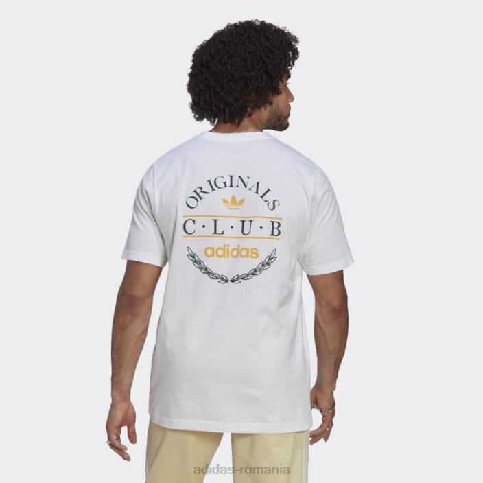 Adidas tricou cu logo club alb bărbați alb 2JBN1477