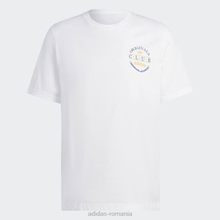 Adidas tricou cu logo club alb bărbați alb 2JBN1477