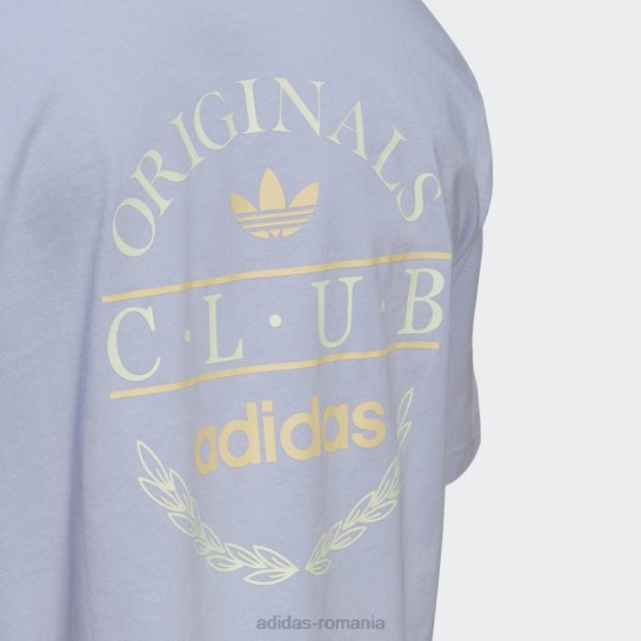 Adidas tricou cu logo club ton violet bărbați ton violet 2JBN14881