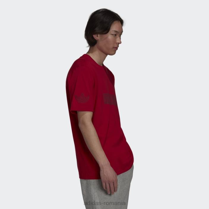 Adidas tricou cu logo sprt roșu victorie fierbinte bărbați roșu victorie 2JBN15116