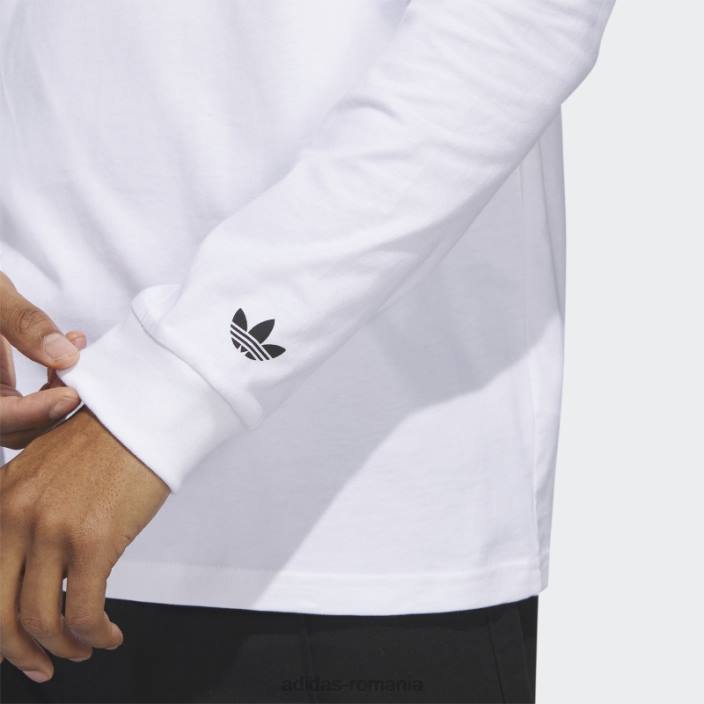 Adidas tricou cu mânecă lungă prieteni de fotbal alb mărar bărbați alb/multicolor 2JBN5759