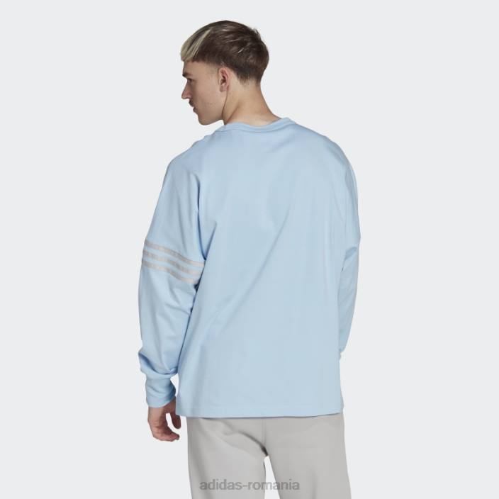 Adidas tricou cu mânecă lungă sky adicolor neuclassics bărbați cer/gri 2JBN7324
