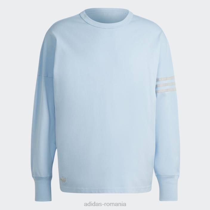 Adidas tricou cu mânecă lungă sky adicolor neuclassics bărbați cer/gri 2JBN7324