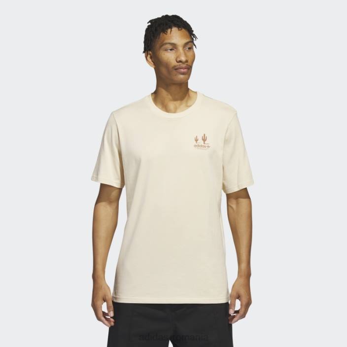 Adidas tricou cu mânecă scurtă de afaceri Sand Mariah bărbați nisip/argilă/alb 2JBN5405