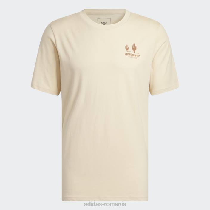 Adidas tricou cu mânecă scurtă de afaceri Sand Mariah bărbați nisip/argilă/alb 2JBN5405