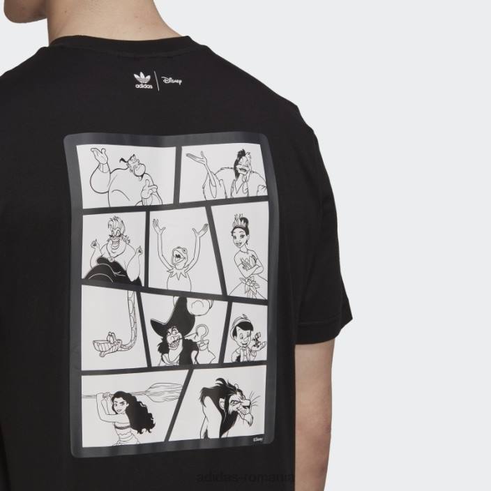 Adidas tricou cu mânecă scurtă grafic Disney negru adidas bărbați negru 2JBN14664