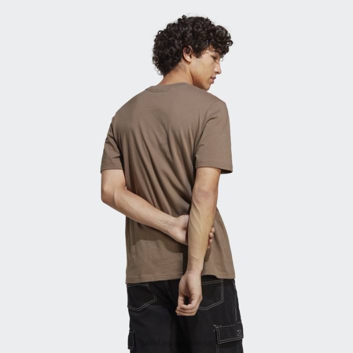 Adidas tricou cu monogramă grafică pământ bărbați Pământ 2JBN13723