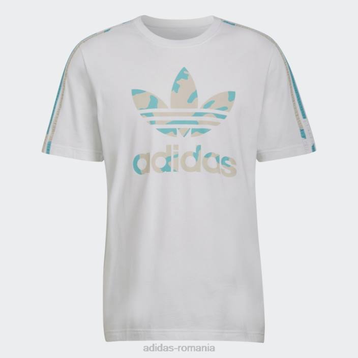 Adidas tricou cu umplutură camo grafică alb bărbați alb 2JBN15248