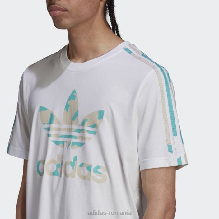 Adidas tricou cu umplutură camo grafică alb bărbați alb 2JBN15248