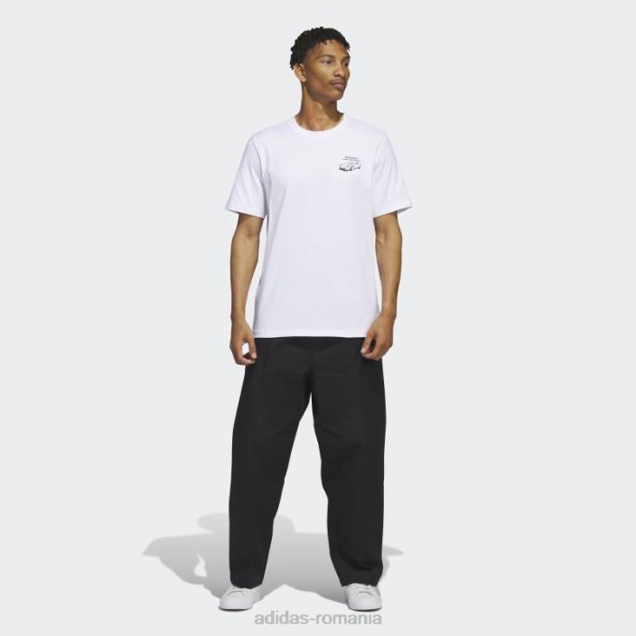 Adidas tricou de afaceri al lui Zach alb bărbați alb/verde curte/negru 2JBN826