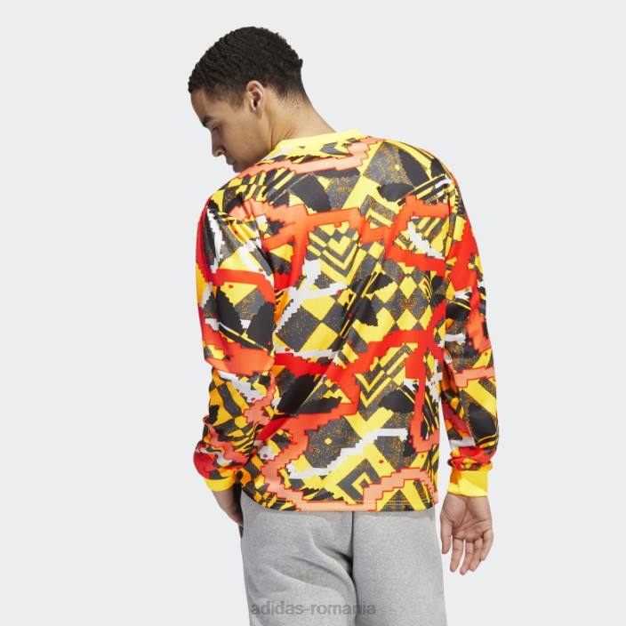 Adidas tricou de portar hipersport galben bărbați galben 2JBN7316