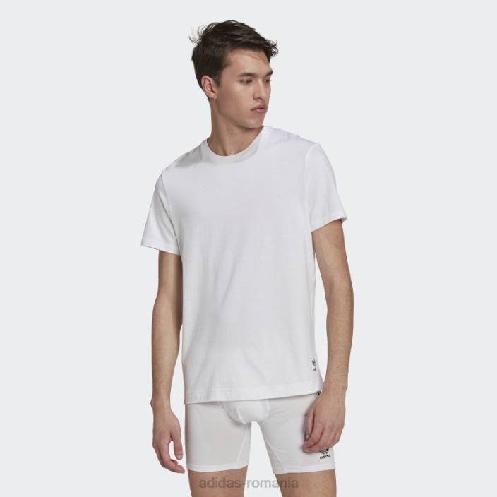 Adidas tricou din bumbac comfort core alb adidas bărbați alb 2JBN5880
