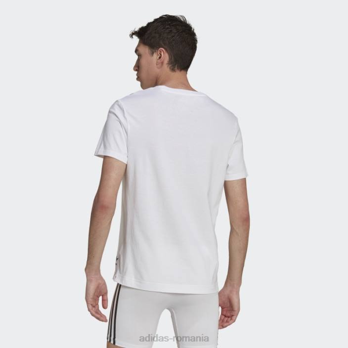 Adidas tricou din bumbac comfort core alb adidas bărbați alb 2JBN5880