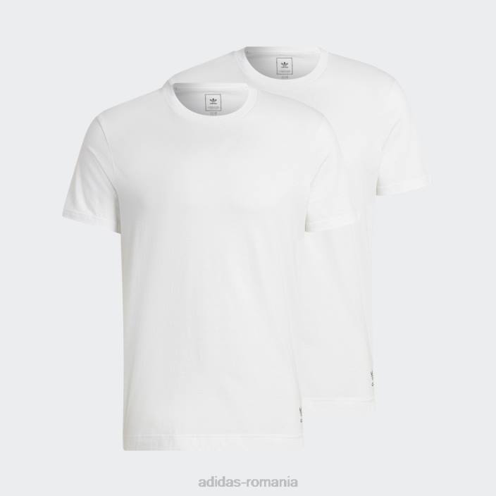 Adidas tricou din bumbac comfort core alb adidas bărbați alb 2JBN5880