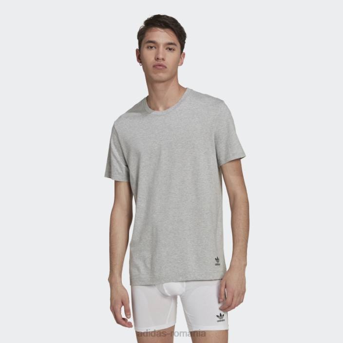 Adidas tricou din bumbac comfort core negru bărbați negru/gri mediu 2JBN5462