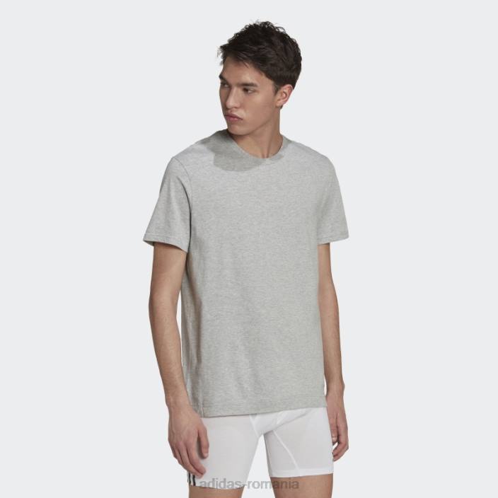 Adidas tricou din bumbac comfort core negru bărbați negru/gri mediu 2JBN5462