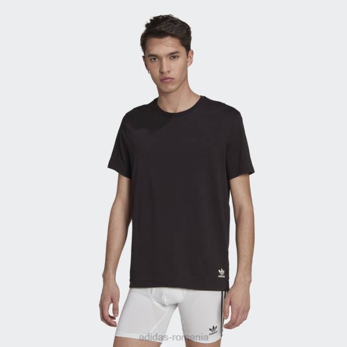 Adidas tricou din bumbac comfort core negru bărbați negru/gri mediu 2JBN5462