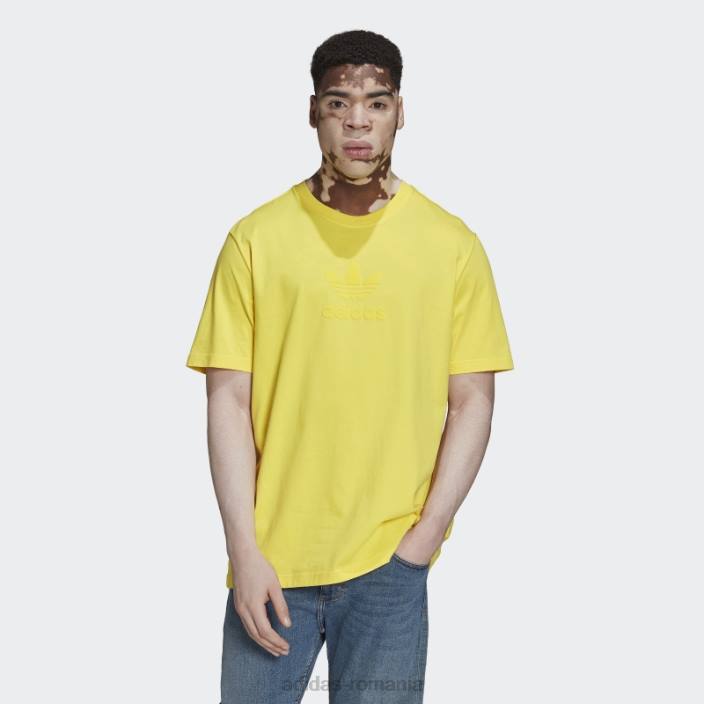 Adidas tricou galben de stradă serie trefoil bărbați galben 2JBN14861