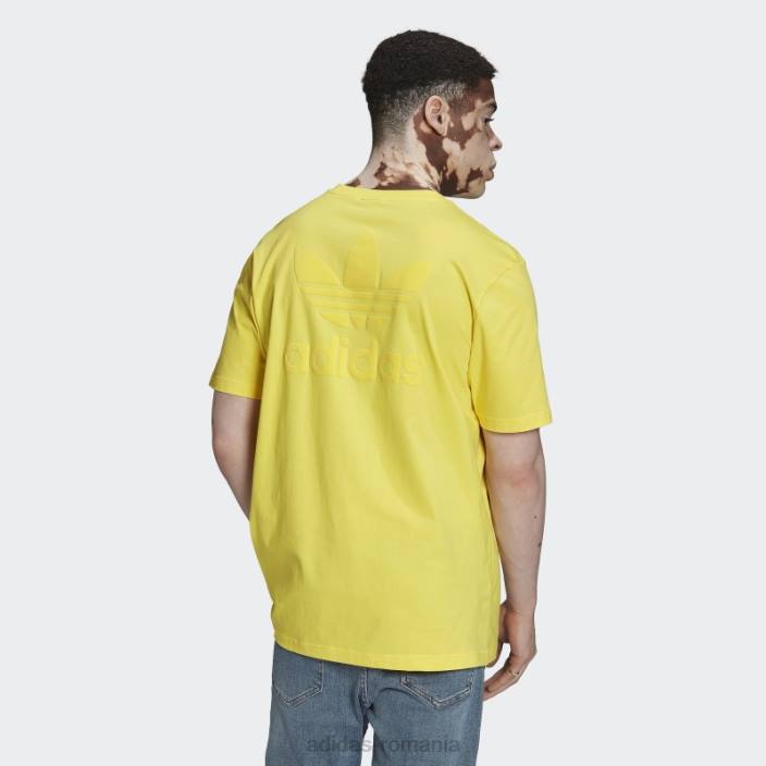 Adidas tricou galben de stradă serie trefoil bărbați galben 2JBN14861